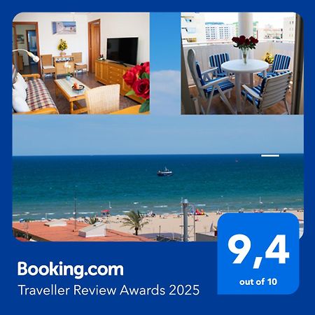 El Tiburon - Piso Con Espectaculares Vistas Al Mar - Solo Para Familias Ideal Para 4 Personas - Aire - Calefaccion - Ganador Award 2025, 2024, 2023, 2022 Playa de Gandia 外观 照片